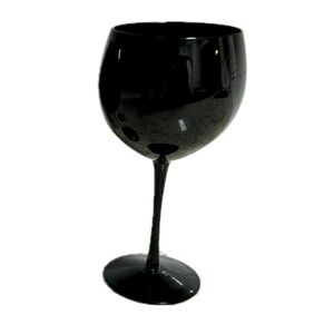 Black Wine Glass